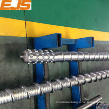 Bimetallic extruder screws and barrel for pvc extruding